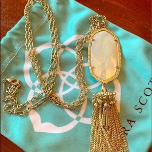 Authentic KS Rayne Necklace in white opal look